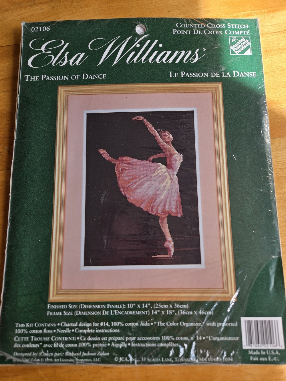 Elsa Williams 'The Passion of Dance' Counted Cross Stitch Kit - Pink Ballerina